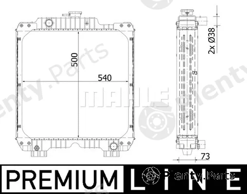 Mahle CR2295000P — Radiator, engine cooling BEHR *** PREMIUM LINE ***