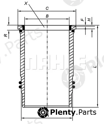 Mahle 005WN0901 — Cylinder Sleeve