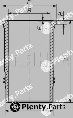 Mahle 227WN7000 — Cylinder Sleeve