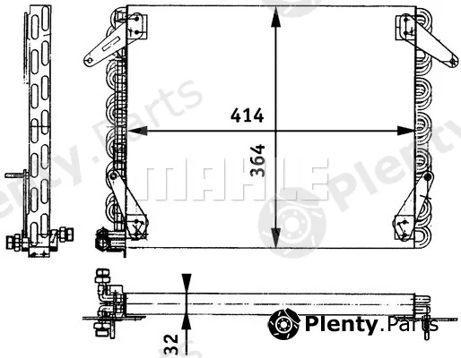 Mahle AC658000P — Condenser, air conditioning BEHR *** PREMIUM LINE ***