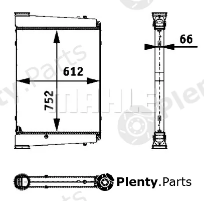 Mahle CI120000P — Charge Air Cooler BEHR *** PREMIUM LINE ***