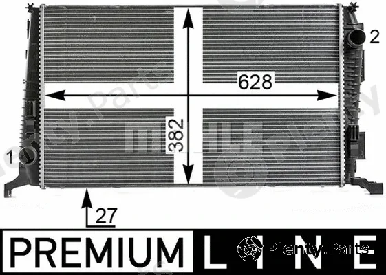 Mahle CR6000P — Radiator, engine cooling BEHR *** PREMIUM LINE ***