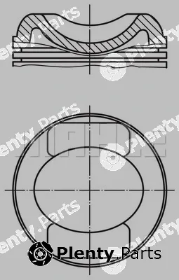 Mahle 0315400 — Piston