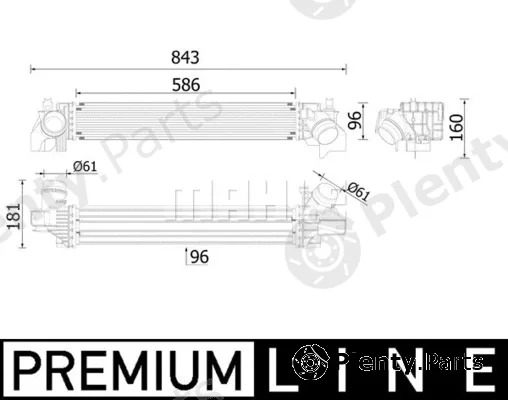 Mahle CI614000P — Charge Air Cooler BEHR *** PREMIUM LINE ***