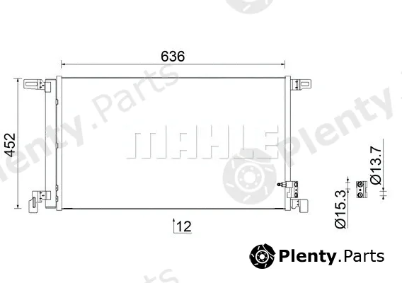 Mahle AC952000S — Condenser, air conditioning BEHR