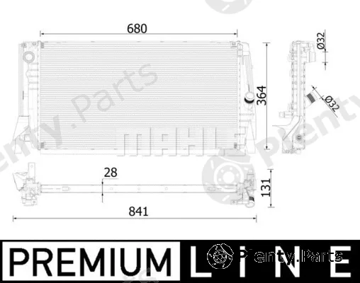 Mahle CR2321000P — Radiator, engine cooling BEHR *** PREMIUM LINE ***