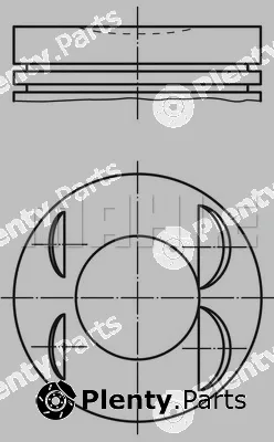 Mahle 021PI00127000 — Piston