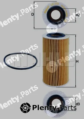 Mahle OX370D — Oil Filter