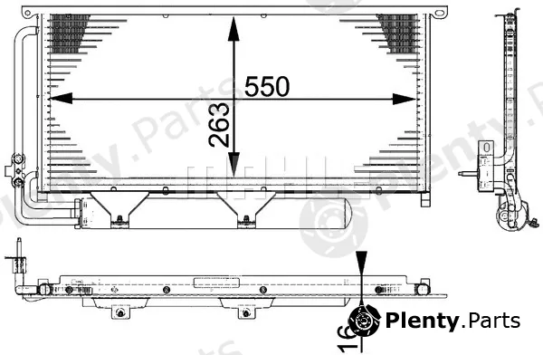 Mahle AC663000P — Condenser, air conditioning BEHR *** PREMIUM LINE ***