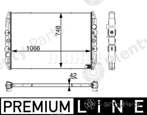 Mahle CR688001P — Radiator, engine cooling BEHR *** PREMIUM LINE ***