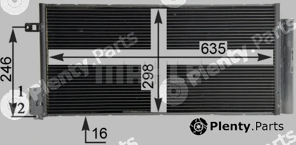 Mahle AC505001S — Condenser, air conditioning BEHR