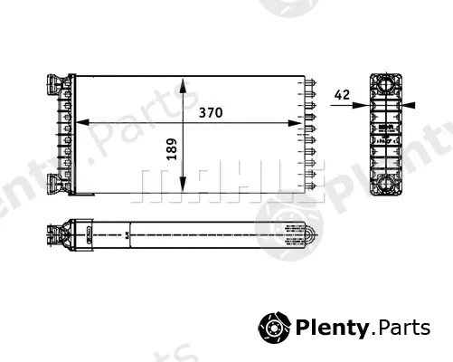 Mahle AH130000P — Heat Exchanger, interior heating BEHR *** PREMIUM LINE ***