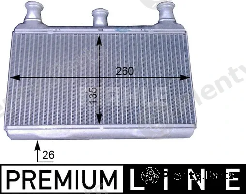 Mahle AH115000P — Heat Exchanger, interior heating BEHR *** PREMIUM LINE ***
