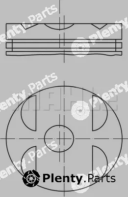 Mahle 0010400 — Piston