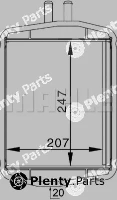 Mahle AH152000S — Heat Exchanger, interior heating BEHR