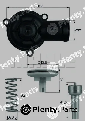 Mahle TI22087D — Thermostat, coolant BEHR