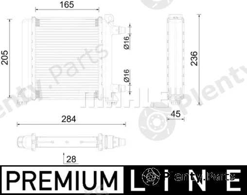 Mahle CR2596000P — Radiator, engine cooling BEHR *** PREMIUM LINE ***