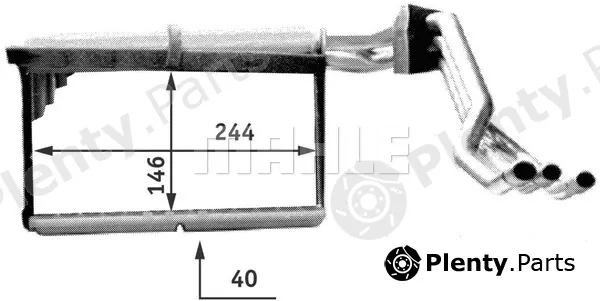 Mahle AH137000P — Heat Exchanger, interior heating BEHR *** PREMIUM LINE ***