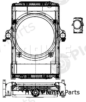 Mahle CM1000P — Cooling Module BEHR *** PREMIUM LINE ***