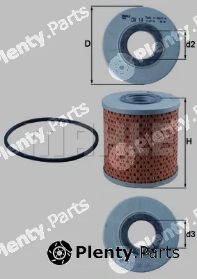Mahle OX14D — Oil Filter