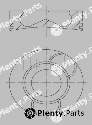 Mahle 021PI00123000 — Piston