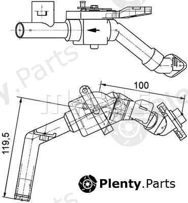 Mahle CV8000P — Coolant Control Valve BEHR *** PREMIUM LINE ***