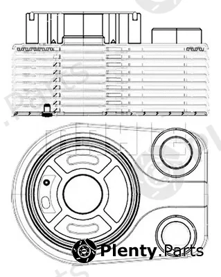 Mahle CLC196000S — Oil Cooler, engine oil BEHR