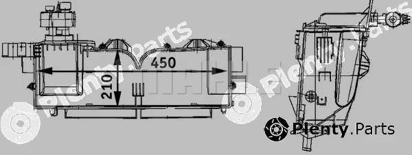 Mahle AE62000P — Evaporator, air conditioning BEHR *** PREMIUM LINE ***