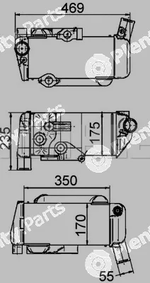 Mahle CLC144000P — Oil Cooler, retarder BEHR *** PREMIUM LINE ***
