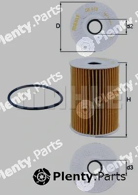 Mahle OX415D — Oil Filter
