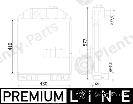Mahle CR2413000P — Radiator, engine cooling BEHR *** PREMIUM LINE ***