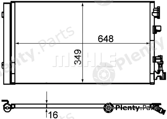 Mahle AC630000P — Condenser, air conditioning BEHR *** PREMIUM LINE ***