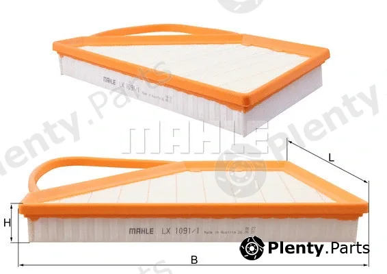 Mahle LX1091/1 — Air Filter