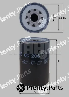 Mahle OC206 — Oil Filter