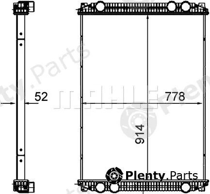 Mahle CR1258000P — Radiator, engine cooling BEHR *** PREMIUM LINE ***
