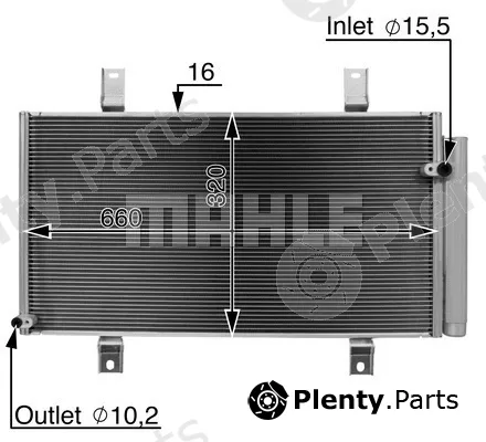 Mahle AC722000S — Condenser, air conditioning BEHR