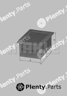 Mahle LX628 — Air Filter
