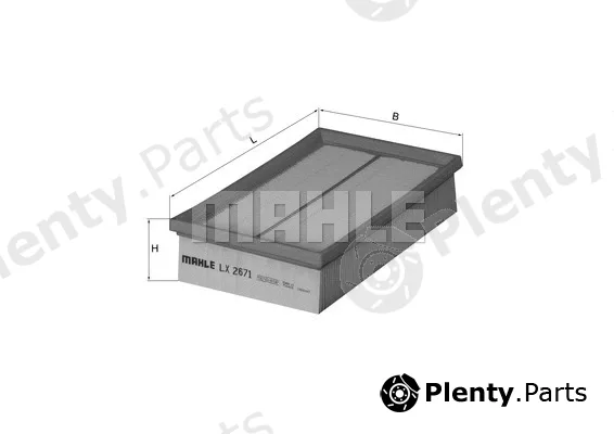 Mahle LX2671 — Air Filter