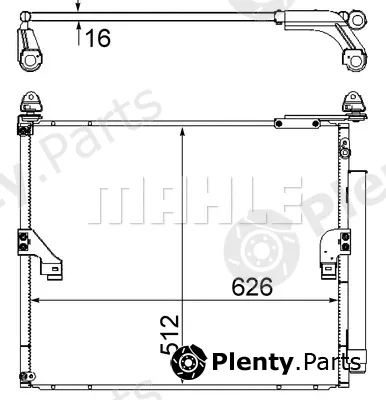Mahle AC862000S — Condenser, air conditioning BEHR