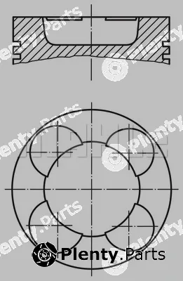 Mahle 0035400 — Piston
