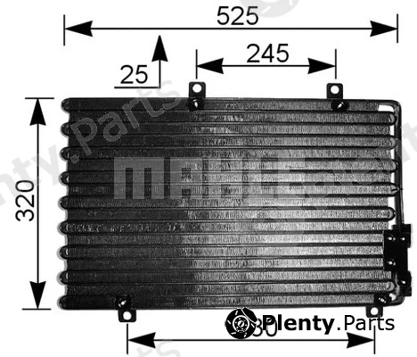 Mahle AC195000S — Condenser, air conditioning BEHR