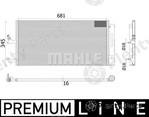 Mahle AC942000P — Condenser, air conditioning