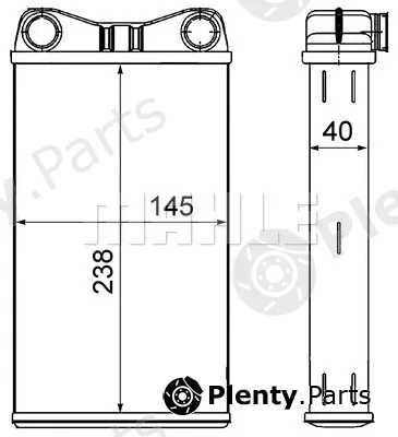 Mahle AH7000S — Heat Exchanger, interior heating BEHR