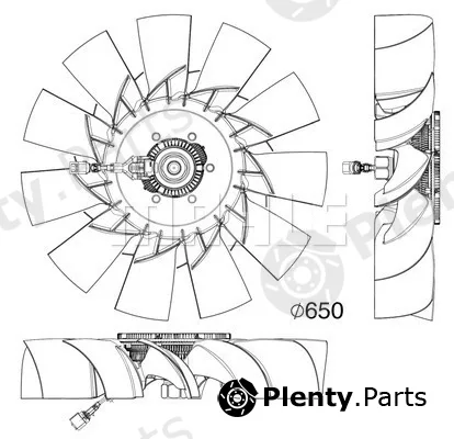 Mahle CFF507000P — Fan, engine cooling BEHR *** PREMIUM LINE ***