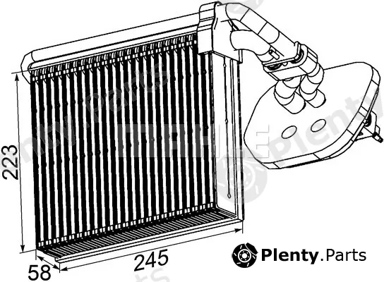 Mahle AE100000P — Evaporator, air conditioning BEHR *** PREMIUM LINE ***