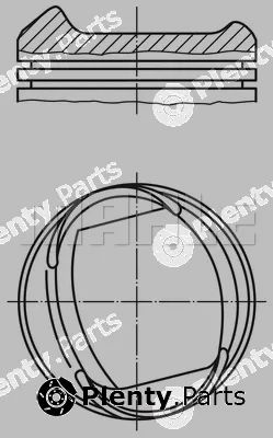 Mahle 0133800 — Piston