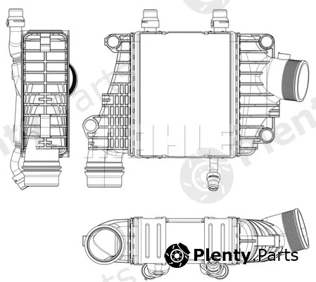 Mahle CI410000P — Charge Air Cooler BEHR *** PREMIUM LINE ***