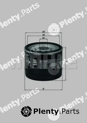 Mahle OC239 — Oil Filter