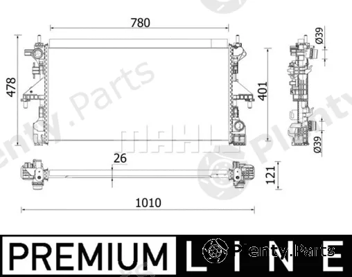Mahle CR933000P — Radiator, engine cooling BEHR *** PREMIUM LINE ***