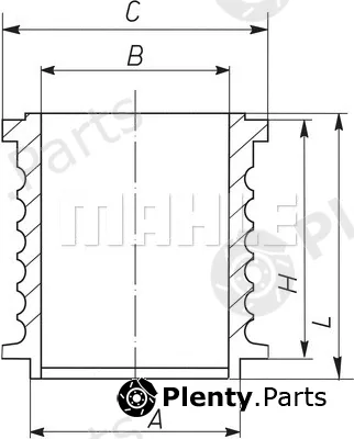 Mahle 004WR1600 — Cylinder Sleeve